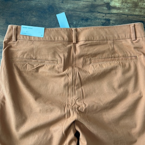 Loft Outlet Skinny Ankle Mid Rise Pants in Burnt Orange - Picture 7 of 7